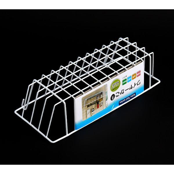 ワイヤーかご B フック付 ワイヤーネット 31×13×9cm : 100円雑貨
