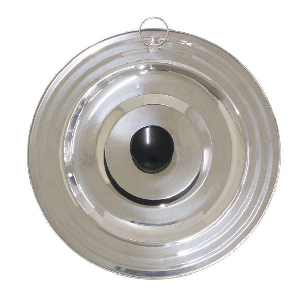 ステンレス兼用鍋蓋 16cm/18cm/20cm用 直径21×高さ2.5cm : 100円雑貨