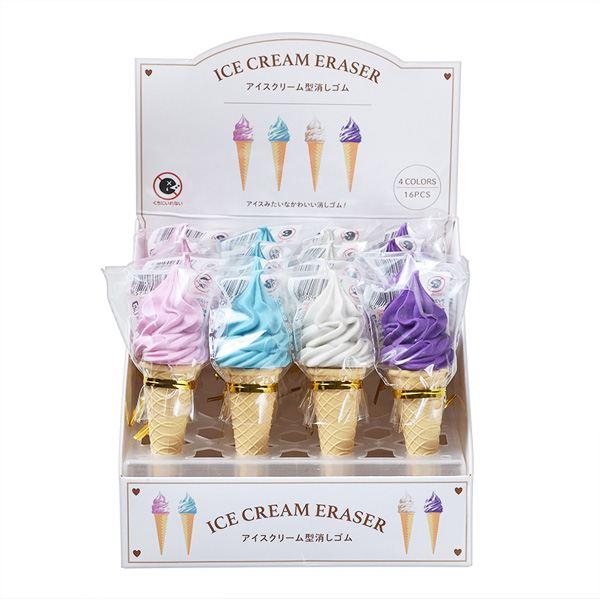 アイスクリーム型消しゴム ［色指定不可］ (100円ショップ 100円均一