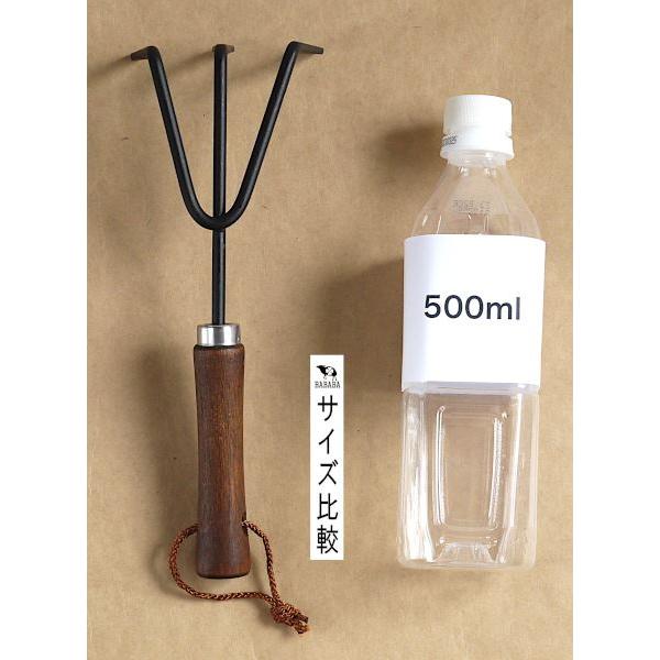 3本くまで 木柄 ミディタイプ 24.5cm (100円ショップ 100円均一 100