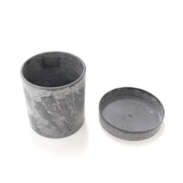 ストーン調プランター ミニ(直径6.5×高さ7cm) 受け皿付 (100円ショップ