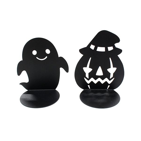 ファッションの ハロウィンキャンドルスタンド ＬＥＤキャンドル専用 オバケか帽子カボチャ (100円ショップ ［形指定不可］ 100均一 100円均一  100均) キャンドルホルダー