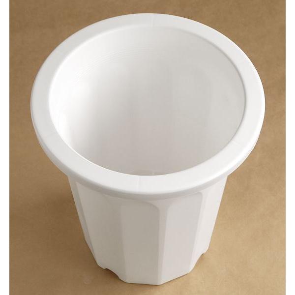 植木鉢 ケンガイ鉢 7号(直径21.3×高さ23cm) ホワイト ［色指定不可