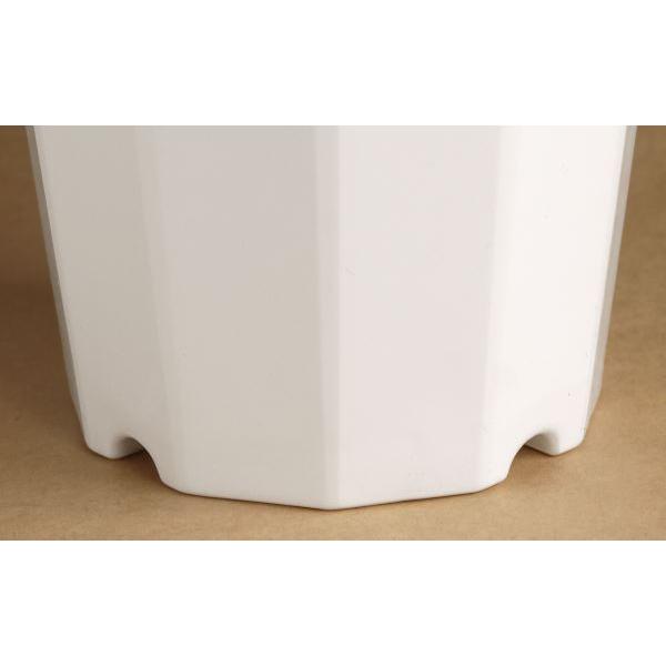 植木鉢 ケンガイ鉢 7号(直径21.3×高さ23cm) ホワイト ［色指定不可