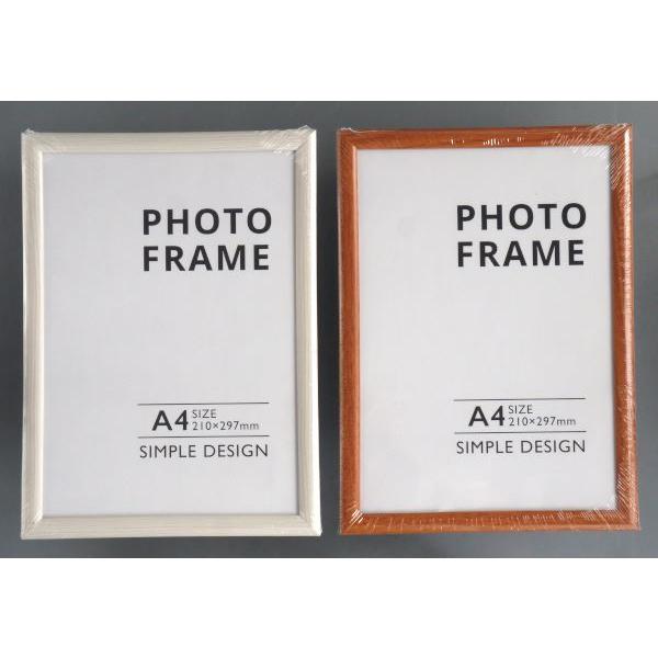 ウッド調フォトフレーム A4サイズ対応 32×23.3cm ［色指定不可］ : 100