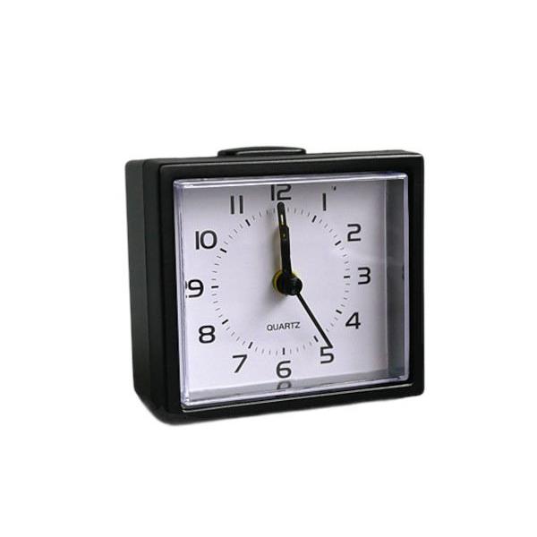 目覚まし時計 SQ-B mono 7.2×6.7×3.9cm ［色指定不可］ : 100円雑貨