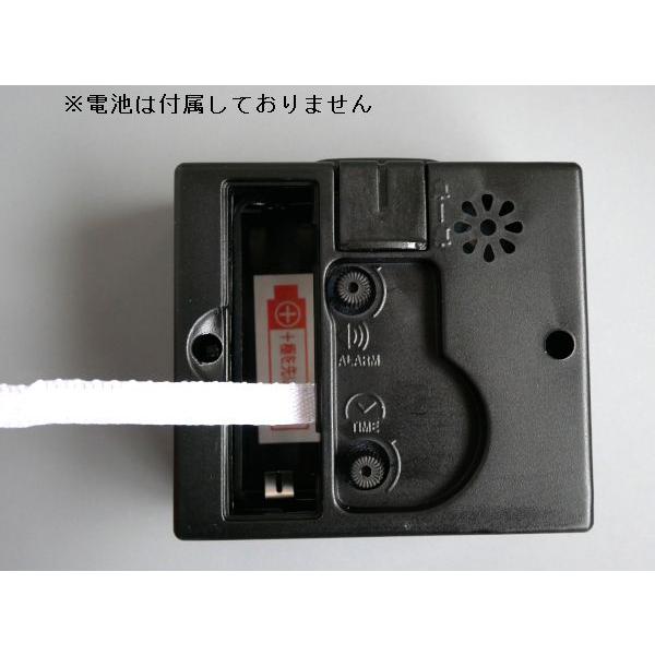 目覚まし時計 SQ-B mono 7.2×6.7×3.9cm ［色指定不可］ : 100円雑貨