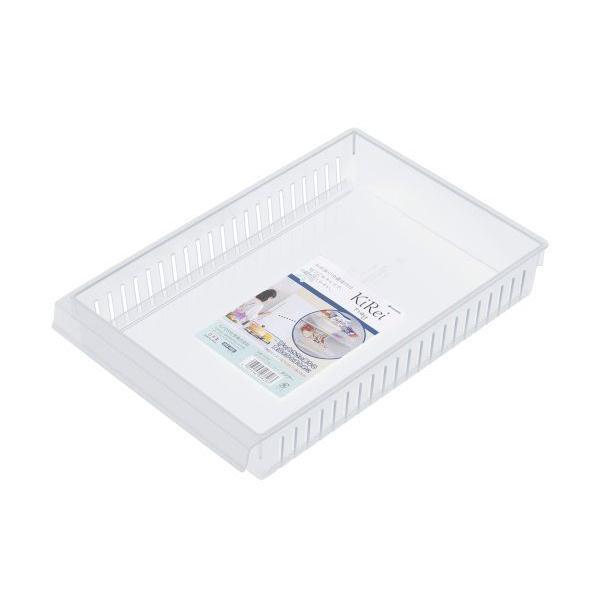 収納ストッカー 冷蔵庫用 キレイ クリアー トレイ 19.7×29.7×高さ5cm