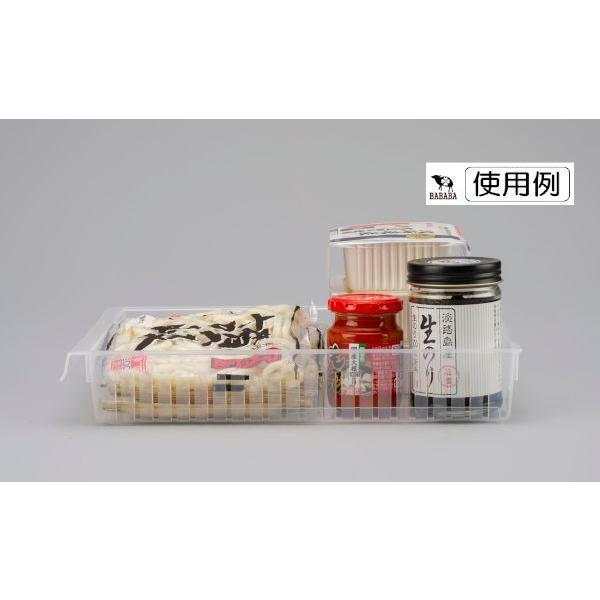 収納ストッカー 冷蔵庫用 キレイ クリアー トレイ 19.7×29.7×高さ5cm