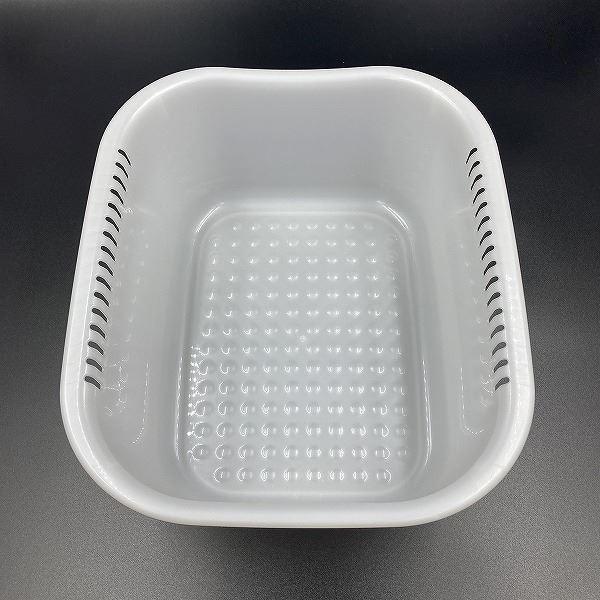 洗い桶 フィーリング 角形３５ パールホワイト 容量９Ｌ :2INM33030:100円雑貨日用品卸-BABABA 通販  