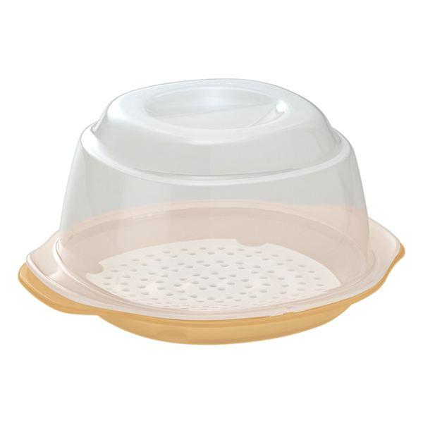肉まん蒸し器 ふっくら肉まんレンジ蒸し器 ベージュ 16.9×14.4×高さ8.9cm : 100円