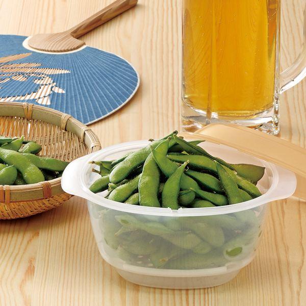 ふっくら肉まんレンジ蒸し器 ベージュ 16.9×14.4×高さ8.9cm : 100円