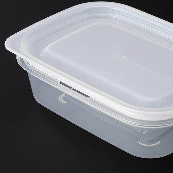 楽ちんパック 浅型 クリアーホワイト 容量290ml 2個入 : 100円雑貨