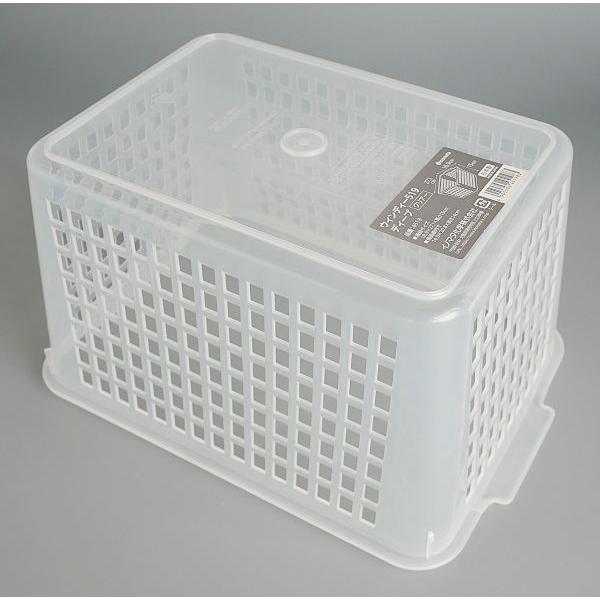 バスケット ウインディー 深型 クリアー 18.9×27.1×高さ15cm : 100円