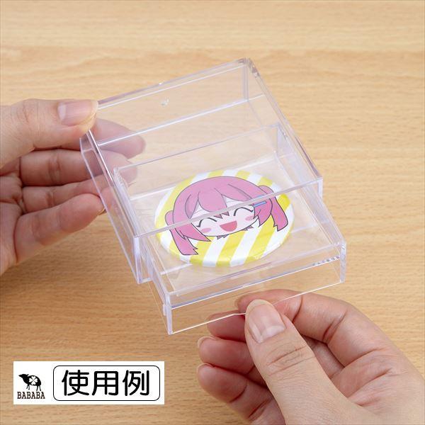 缶バッジディスプレイケース クリアー 8.1×3.1×高さ7.8cm (100円ショップ 100円均一 100均一 100均)｜kawauchi｜05