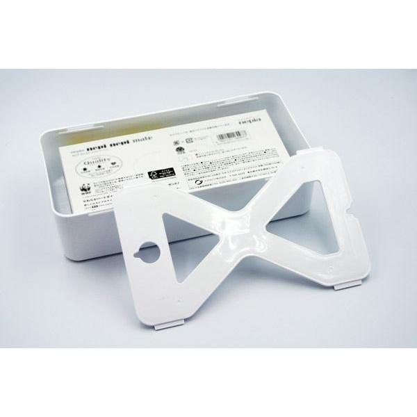 ティッシュボックス ホワイト 26.3×14×高さ6.7cm ［色指定不可］ : 100