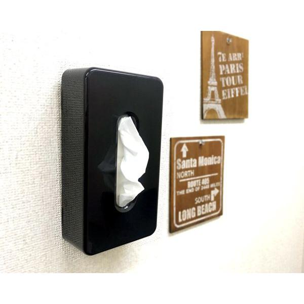 ティッシュボックス ブラック 26.3×14×高さ6.7cm : 100円雑貨&日用品卸
