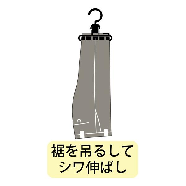 スラックスハンガー クリップ式 フルーフィー ［色指定不可］ (100円