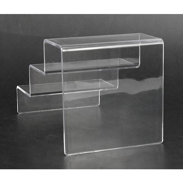 ディスプレイスタンド ひな壇タイプ 15.4×9×高さ9cm (100円ショップ