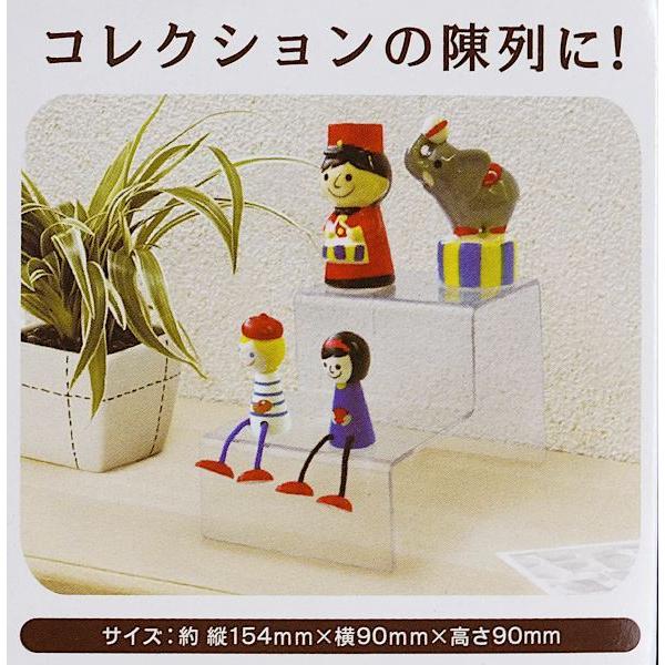 雛壇、ディスプレイスタンド ディスプレイスタンド ひな壇タイプ 15.4×9×高さ9cm (100円ショップ