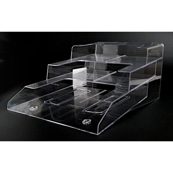 【3003】×4枚　専用出品 カタログスタンドA4 3段 20×24.9×高さ32cm : 100円雑貨&日用品卸