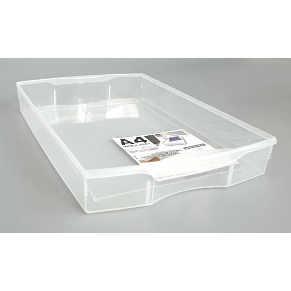 A4インデックストレー クリア 33.5×22×高さ4.7cm : 100円雑貨&日用品卸