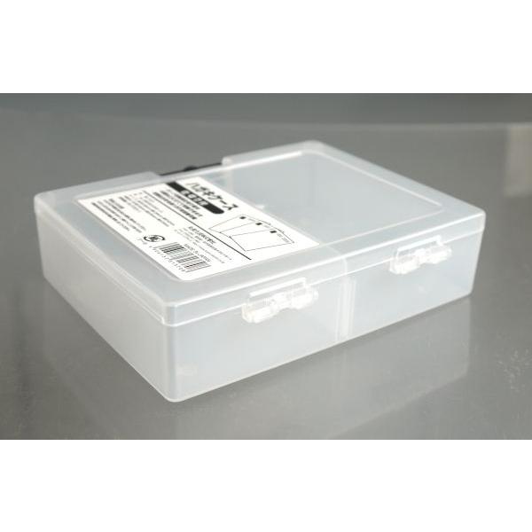 仕切り付ハガキケース 15.8×12.8×高さ4.2cm ［色指定不可］ : 100円