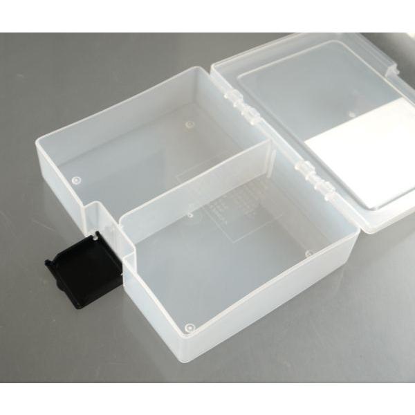 仕切り付ハガキケース 15.8×12.8×高さ4.2cm ［色指定不可］ : 100円