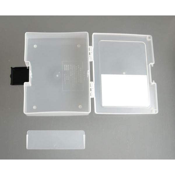 仕切り付ハガキケース 15.8×12.8×高さ4.2cm ［色指定不可］ : 100円
