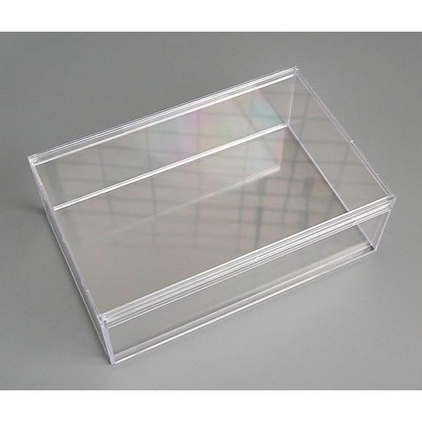横開きディスプレイケース スリム 5.5×17.5×高さ11.5cm : 100円雑貨