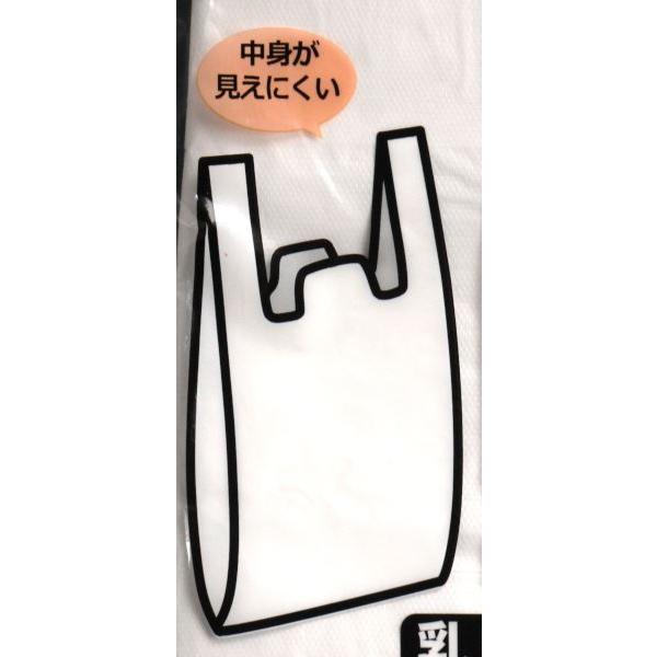 手提げ付ポリ袋 乳白 40号(26×48cm) 25枚入 (100円ショップ 100円均一