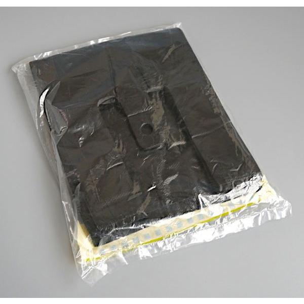 手提げ付ポリ袋 黒 25号(15×36cm) 60枚入 (100円ショップ 100円均一