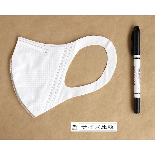 3D立体不織布マスク ホワイト レギュラーサイズ(9×13cm) 7枚入 (100円