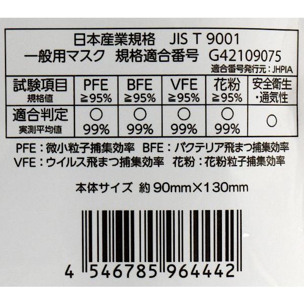 3D立体不織布マスク ブラック レギュラーサイズ(9×13cm) 7枚入 (100円