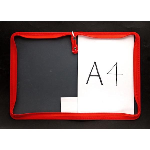 A4ファスナーファイルケース 23×33×マチ3cm ［色指定不可］ : 100円