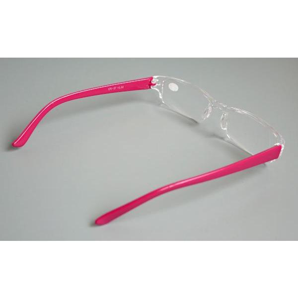Paper Glass 老眼鏡 +2.5 ピンク ケース付き老眼鏡 +2.5 ［色指定不可］ (100円ショップ 100円均一 100