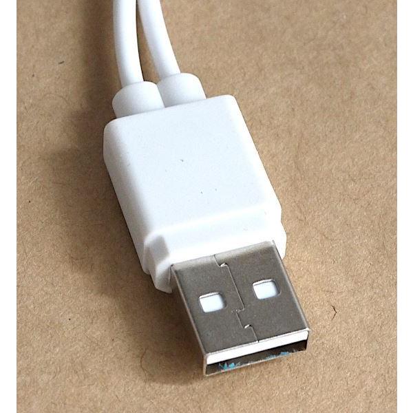 USB A to Micro-B/Type-C ホワイトケーブル 1m White Micro USB Cable - A to Micro B