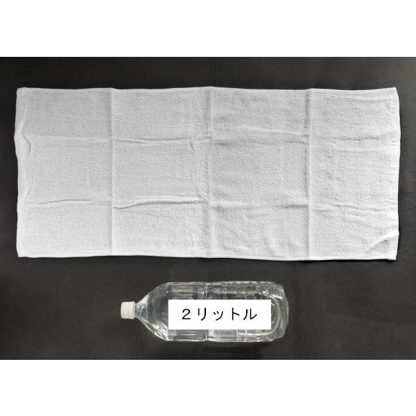 フェイスタオル ホワイト 34×80cm (100円ショップ 100円均一 100均一 