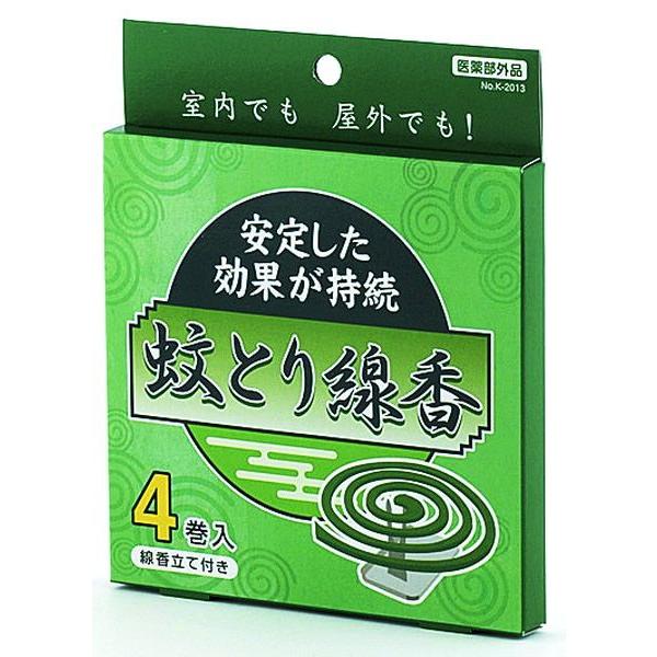 蚊取り線香 4巻入 線香立付 夕顔 : 100円雑貨&日用品卸-BABABA - 通販