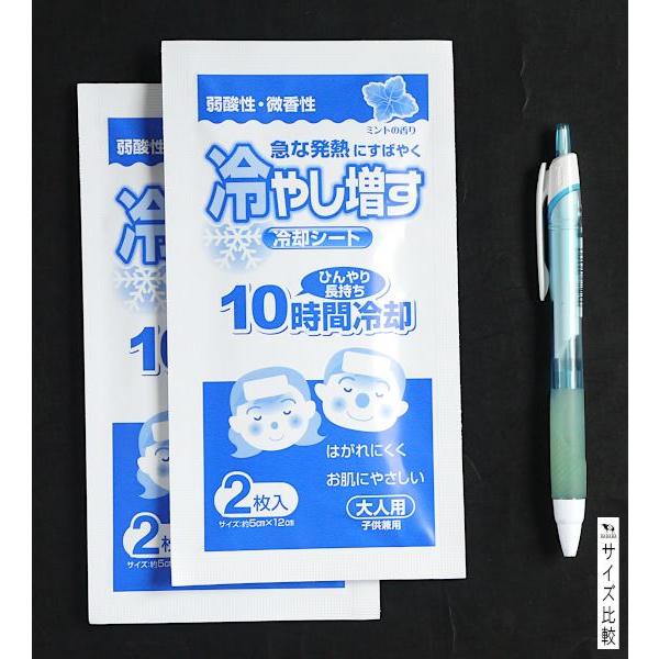 冷却シート Mサイズ 100枚 冷却シート 冷やし増す 大人・子供兼用 弱酸性 微香性 ミントの香り 4