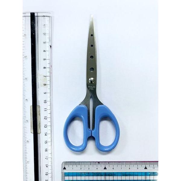 事務用ステンレス穴あきはさみ 15.8cm ［色指定不可］ (100円ショップ