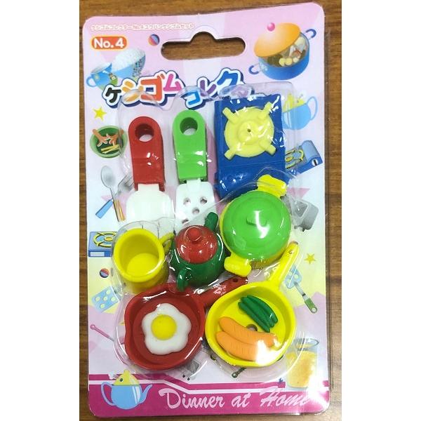 消しゴムセット 6個入 ケシゴムコレクター ［種類指定不可］ (100円