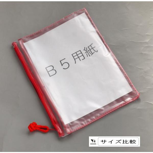 クリアWメッシュケース B5サイズ収納可 21.7×29.5cm ［色指定不可
