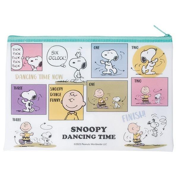スヌーピー 平型ポーチ クラシック柄 20.5×14.6cm ［色柄指定不可