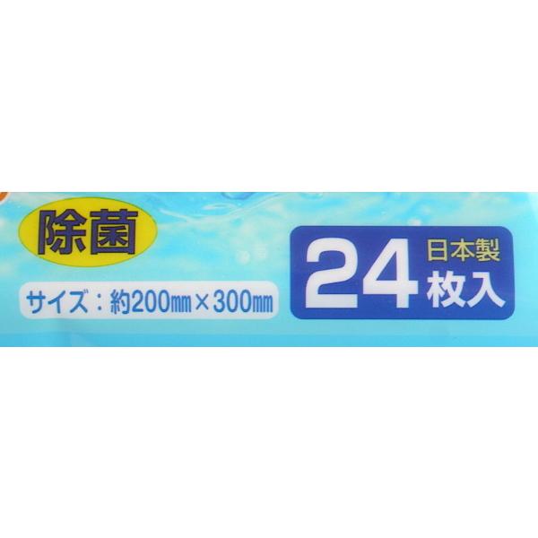 アルカリ電解水クリーナー フローリング用 除菌 20×30cm 24枚入 (100円ショップ 100円均一 100均一 100均)｜kawauchi｜10