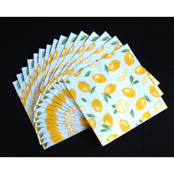 ペーパーナプキン フルーツ 33×33cm 15枚入 ［色柄指定不可］ (100円