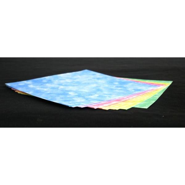 デザインペーパー 水彩柄 15×15cm 48枚入 (100円ショップ 100円均一