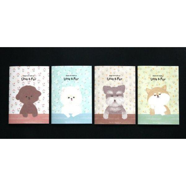 A5中綴じノート A罫 犬 48ページ ［色柄指定不可］ (100円ショップ 100