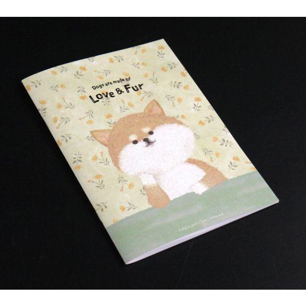 A5中綴じノート A罫 犬 48ページ ［色柄指定不可］ (100円ショップ 100
