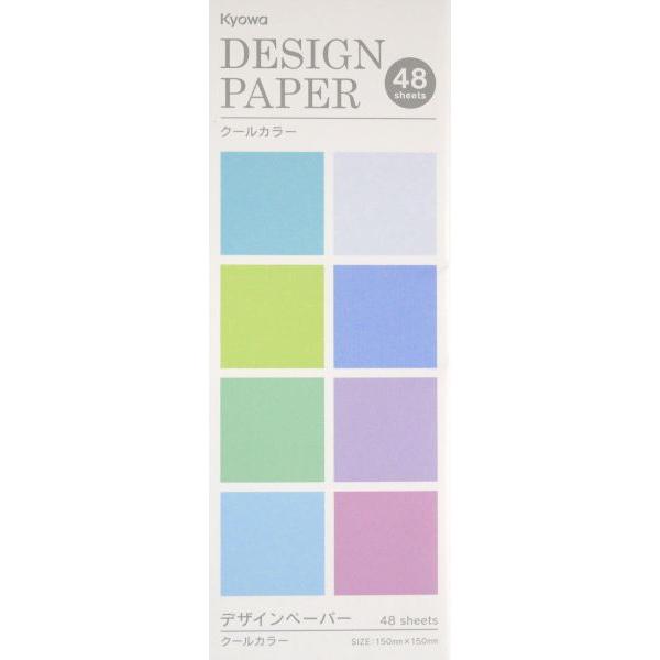 デザインペーパー クールカラー 15×15cm 48枚入 (100円ショップ 100円